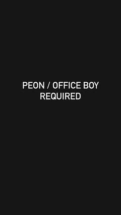 Office boy / Peon