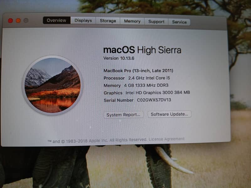 Mac Book Pro Late 2011( High Sierra) 2