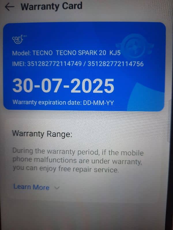 Tecno Spark 20 8+8Gb Ram 256GB Room 7 month warranty 5