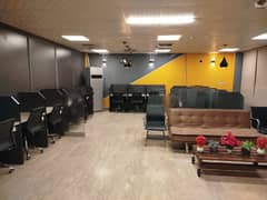 Furnished office for rent in johar town for software house +call centre and visa setup