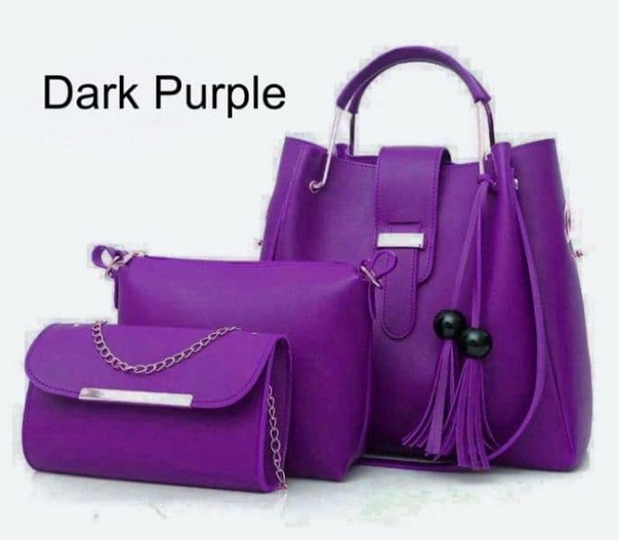 3PCS LADIES HAND BAG SET(0nly contact this 03019736802) 2