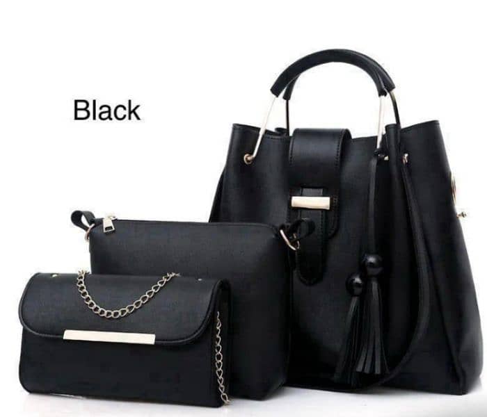 3PCS LADIES HAND BAG SET(0nly contact this 03019736802) 3