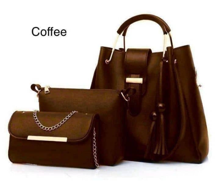 3PCS LADIES HAND BAG SET(0nly contact this 03019736802) 7