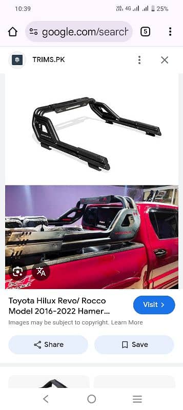 Barnd new Toyota Revo Backside Roll Bar 0