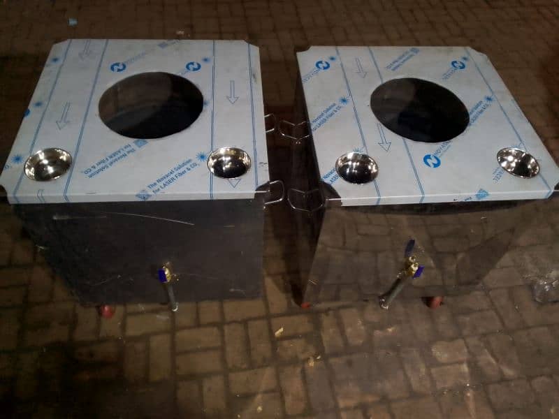 Brand New 2 Pair Steel Tandoor for Sale - Excellent Quality 0