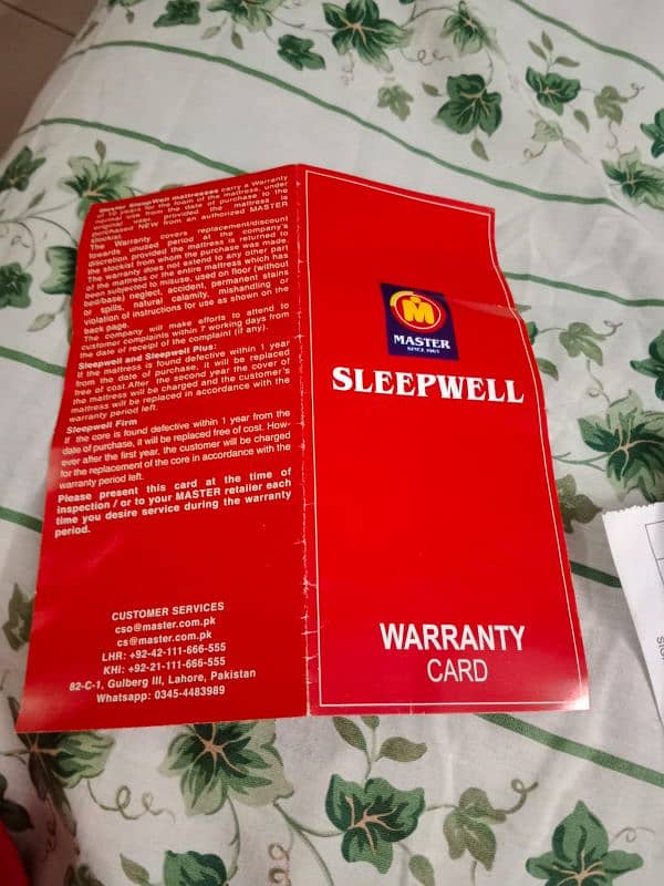 Mattress with warranty 1