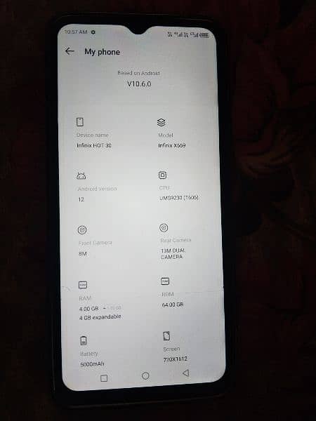 infnix Hot 30  4+4 GB ram 64 GB Memory 2