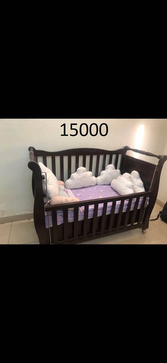 Baby Bed with matress and Bed sheet (With two drawers) 9.5/10 0