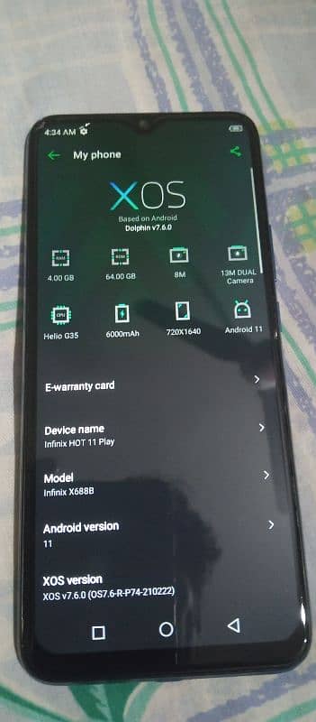 infinx hot 11 64Gb,4Gb,7inch,40,Mp,24Mp,condation 10/10 exchange posbl 3