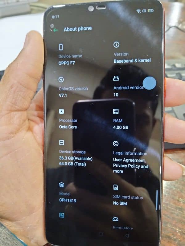 OPPO F7 4/64 Official PTA Approved Ha 14