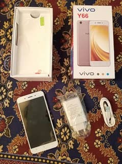 smart phone vivo y66, 6/128 gb , complte Box charger