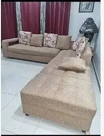 L shaped sofa set | sofa set | wooden poshish L shaped sofa for sale 1