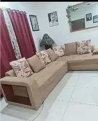 L shaped sofa set | sofa set | wooden poshish L shaped sofa for sale 2