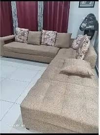 L shaped sofa set | sofa set | wooden poshish L shaped sofa for sale 3