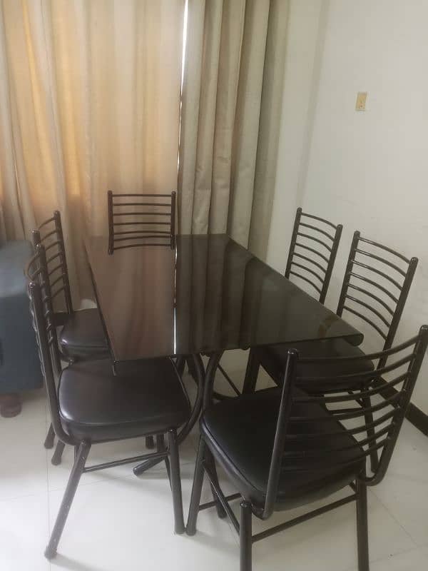 6 seater dining table with 6 chairs 3