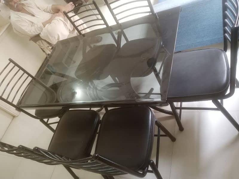 6 seater dining table with 6 chairs 6