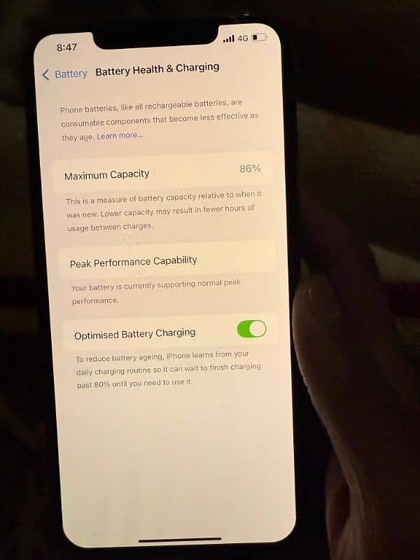 Iphone xsmax 256Gb pTa approve 86%Battery health with Box 10/10 cond 3