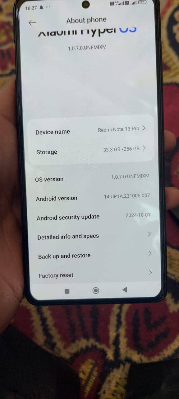 Redmi note 13pro8/256 3