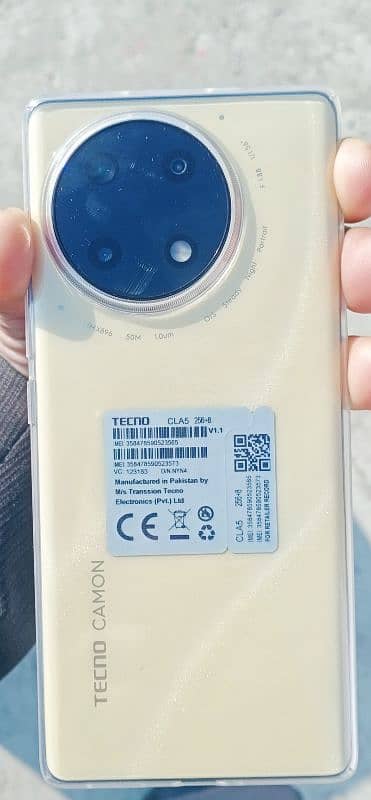 Tecno camon phone , only four days used , full packing available 0