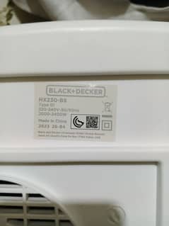 Black+Decker 2400W Horizontal Fan Heater, White - Hx230-B5, 2 . . .