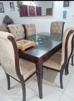 dining table | 6 seater wooden dining table for sale |table and chairs 0