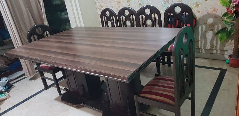 Dining Table Set (1 table with 6 chairs) 1