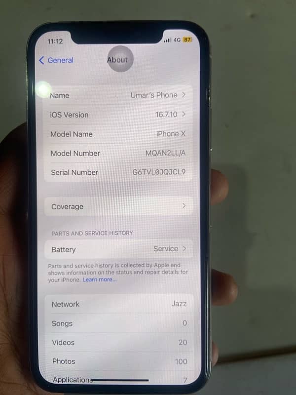 Iphone x pta approved 256gb 6