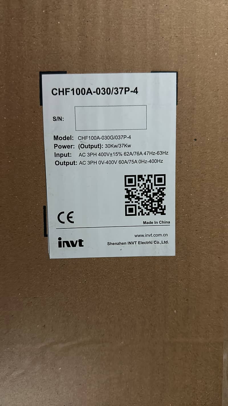 invt 37/45kw vfd chf100 3