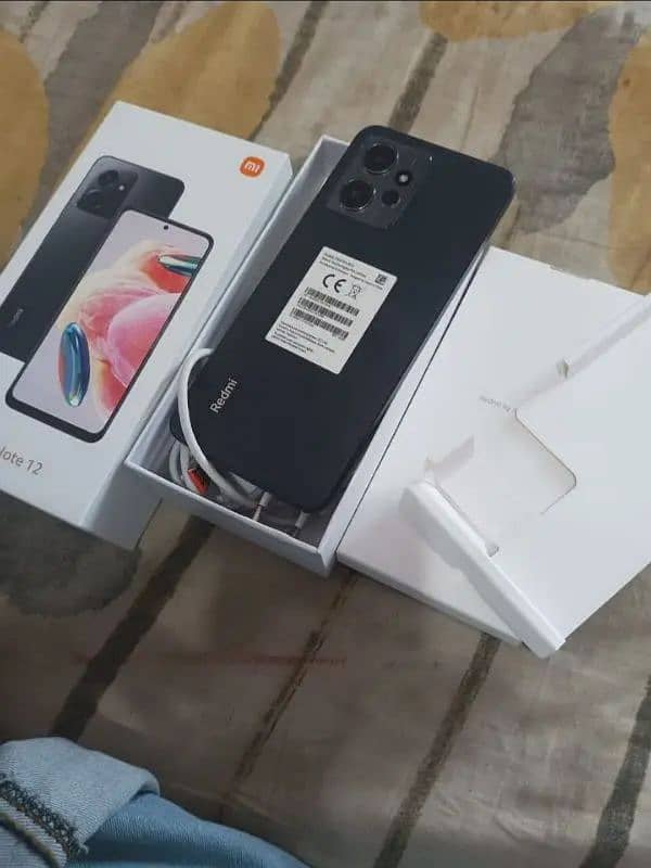 Redmi note 12 full box 8/128 with warranty 5 month available 10/10 0