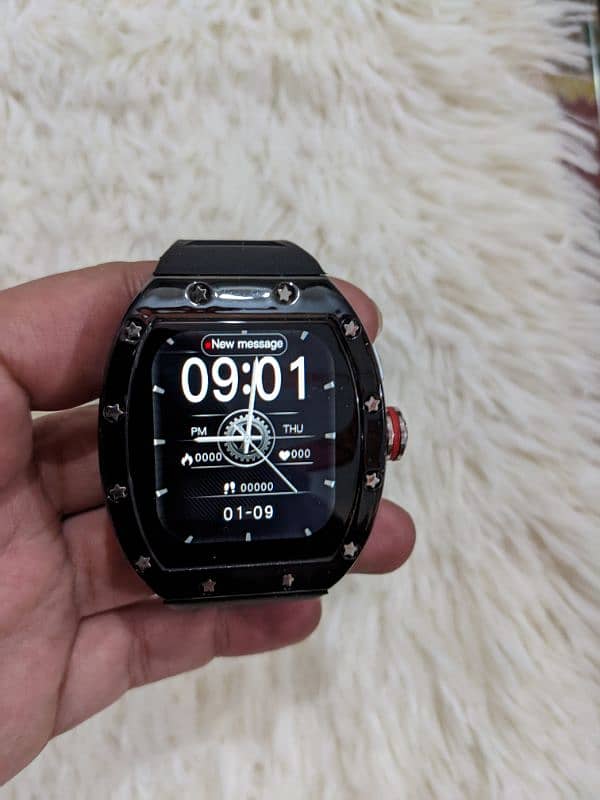 Smart watch WS6 curved black color 0