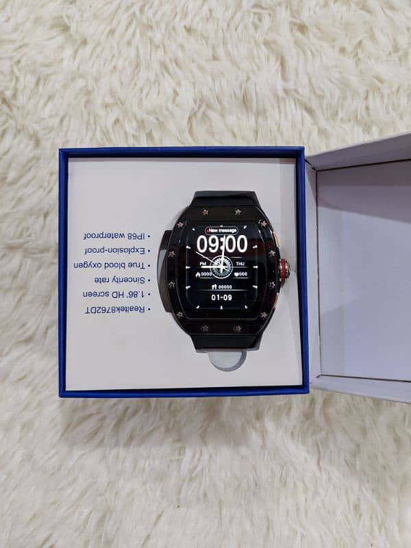 Smart watch WS6 curved black color 10