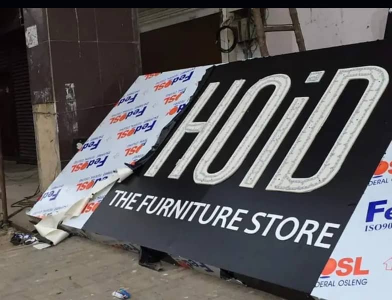 3D signboard | Neon sign | Acrylic logo Experts in Karachi 2