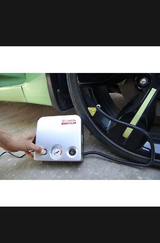 Toyota Double Function 12 Volt Portable Electric Car Air Pump 11