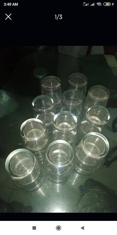 fine quality crystal glass 18 piece 03153527084 2