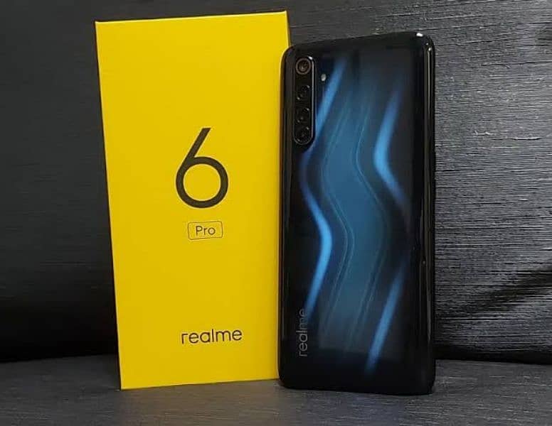 Realme 6 pro with complete box exchange possible 0