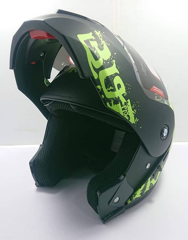 AL Faseed Vector Flip Up Helmets available for Bikers, One Size 1