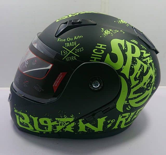 AL Faseed Vector Flip Up Helmets available for Bikers, One Size 3