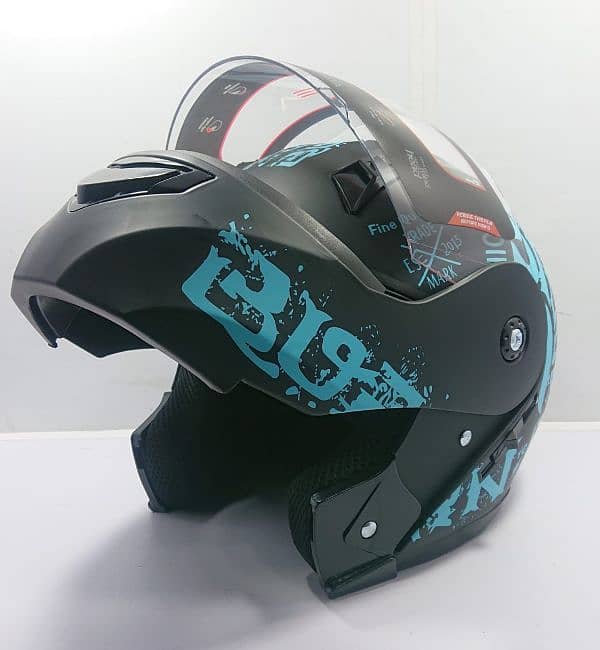 AL Faseed Vector Flip Up Helmets available for Bikers, One Size 4