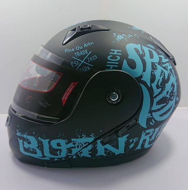 AL Faseed Vector Flip Up Helmets available for Bikers, One Size 5