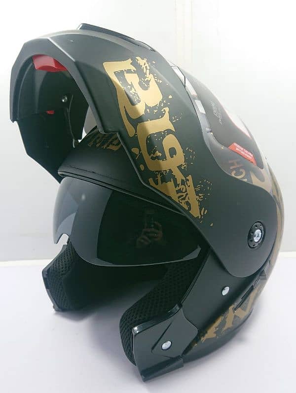 AL Faseed Vector Flip Up Helmets available for Bikers, One Size 8