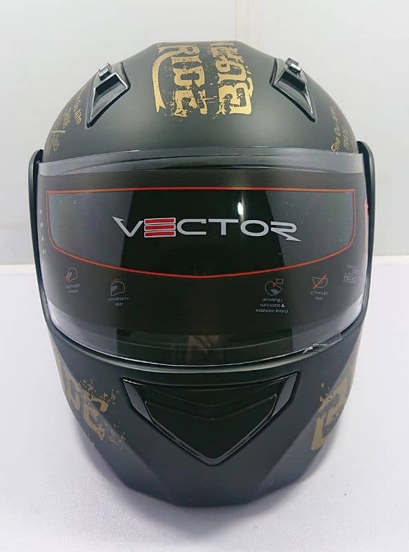 AL Faseed Vector Flip Up Helmets available for Bikers, One Size 11