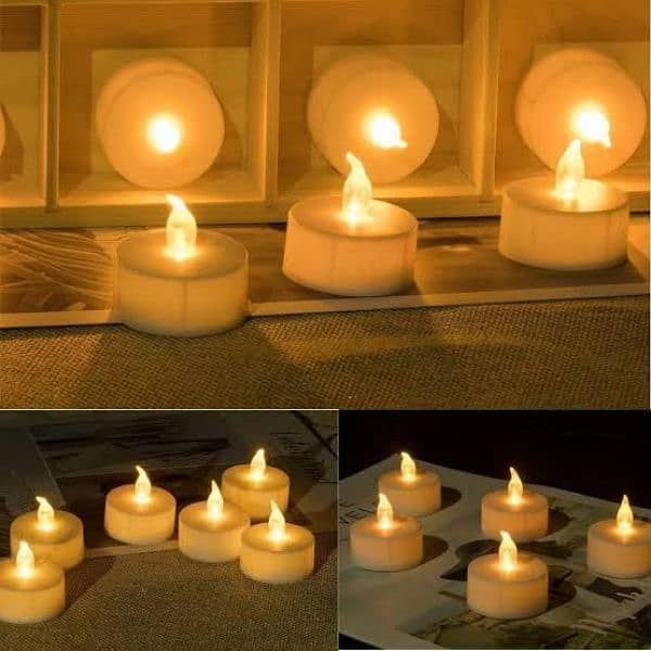 Candle Light Pack of 12 Pieces Battery Operated 0