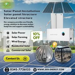 Solar Installation & Panels, Solar panel Structure, Elevated structure