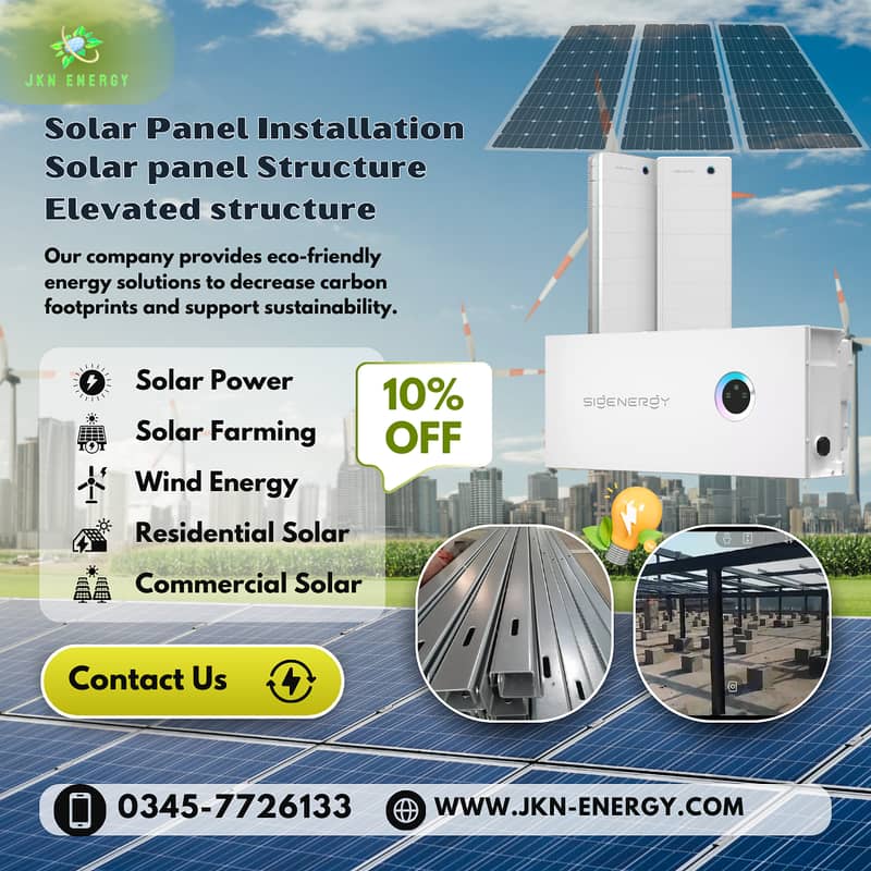 Solar Installation & Panels, Solar panel Structure, Elevated structure 0