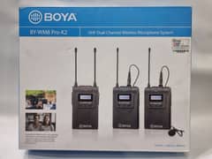 Wireless Boya BY-WM8 Microphones for Sale – Perfect Condition.