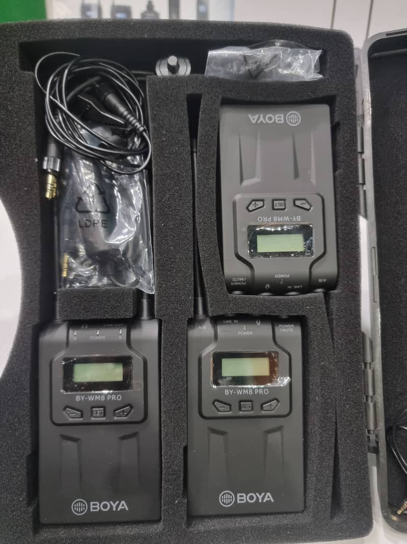 Wireless Boya BY-WM8 Microphones for Sale – Perfect Condition. 2