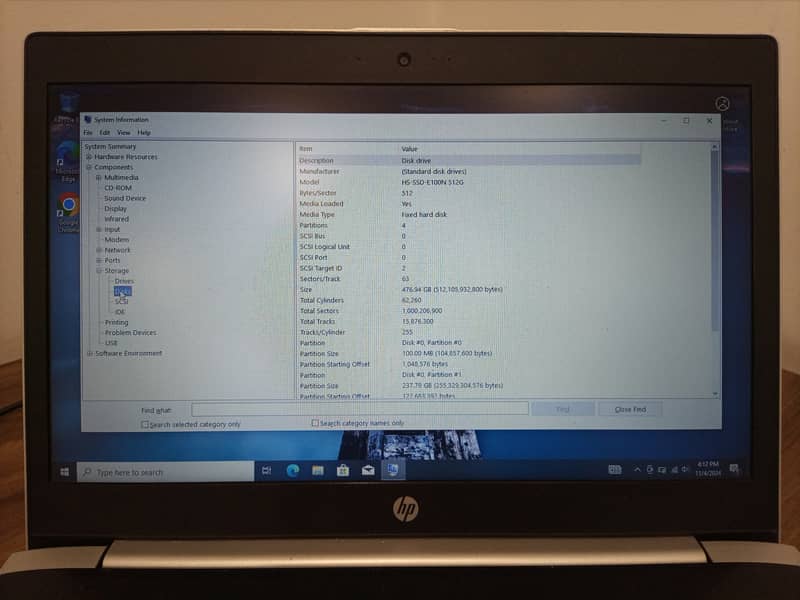 HP Pro Book 8th Generation Core i5-8250u 3