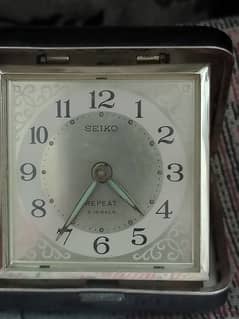 Antique Seiko 5 pocket watch travel Clock table clock Vintage