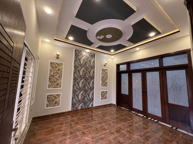 10 Marla Brand New Luxurious House For Sale Mustafa Town Lahore Near Karim Block Market 12