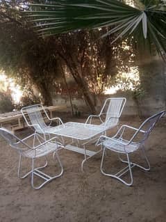 Garden chair with table (set)